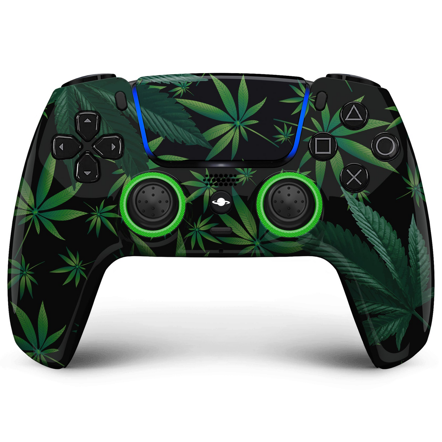 Controlador personalizado de PS5 "420 BLAZE IT" (cara completa)